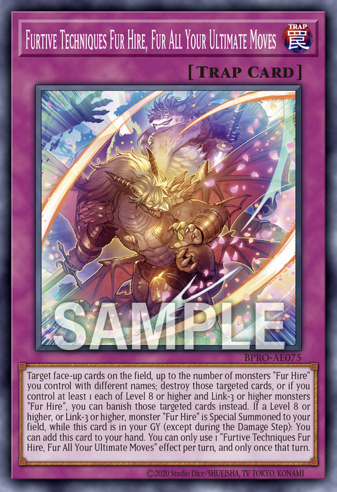 BPRO-AE075 Furtive Techniques Fur Hire, Fur All Your Ultimate Moves