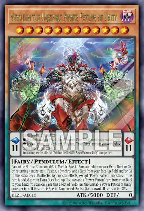BLZD-AE010 (UR)Vidolium the Unstable Power Patron of Unity(混絕獄神 維德利烏姆)