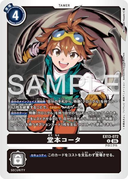 EX13-072 (U)
堂本光太