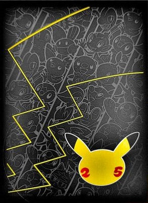 Pokemon 卡套 - ETB 25週年 比卡超（黑） *60
