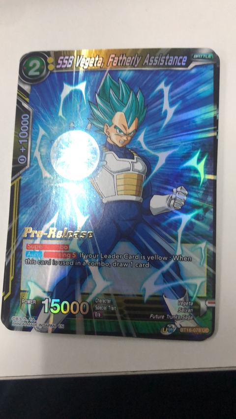 Pre-Release)BT16-078 SSB Vegeta, Fatherly Assistance – playersclubtcg